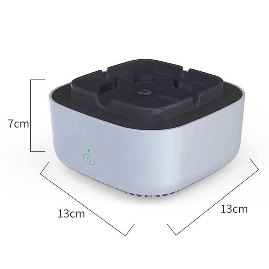 3v Negativeion Ashtray Silent Auto Power-off Air Purifier Filter Harmful Substances Reduce Second-hand Smoke blue