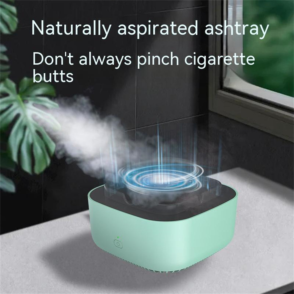 3v Negativeion Ashtray Silent Auto Power-off Air Purifier Filter Harmful Substances Reduce Second-hand Smoke blue