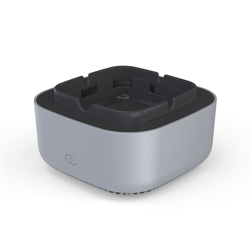 3v Negativeion Ashtray Silent Auto Power-off Air Purifier Filter Harmful Substances Reduce Second-hand Smoke blue
