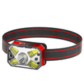 Portable Mini Cob Led Headlight Usb Charging Head-mounted Flashlight Torch Outdoor Fishing Light red