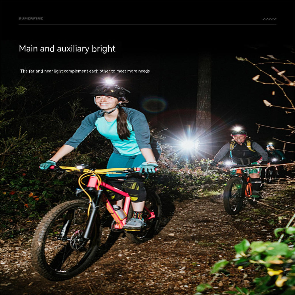 Portable Mini Cob Led Headlight Usb Charging Head-mounted Flashlight Torch Outdoor Fishing Light red