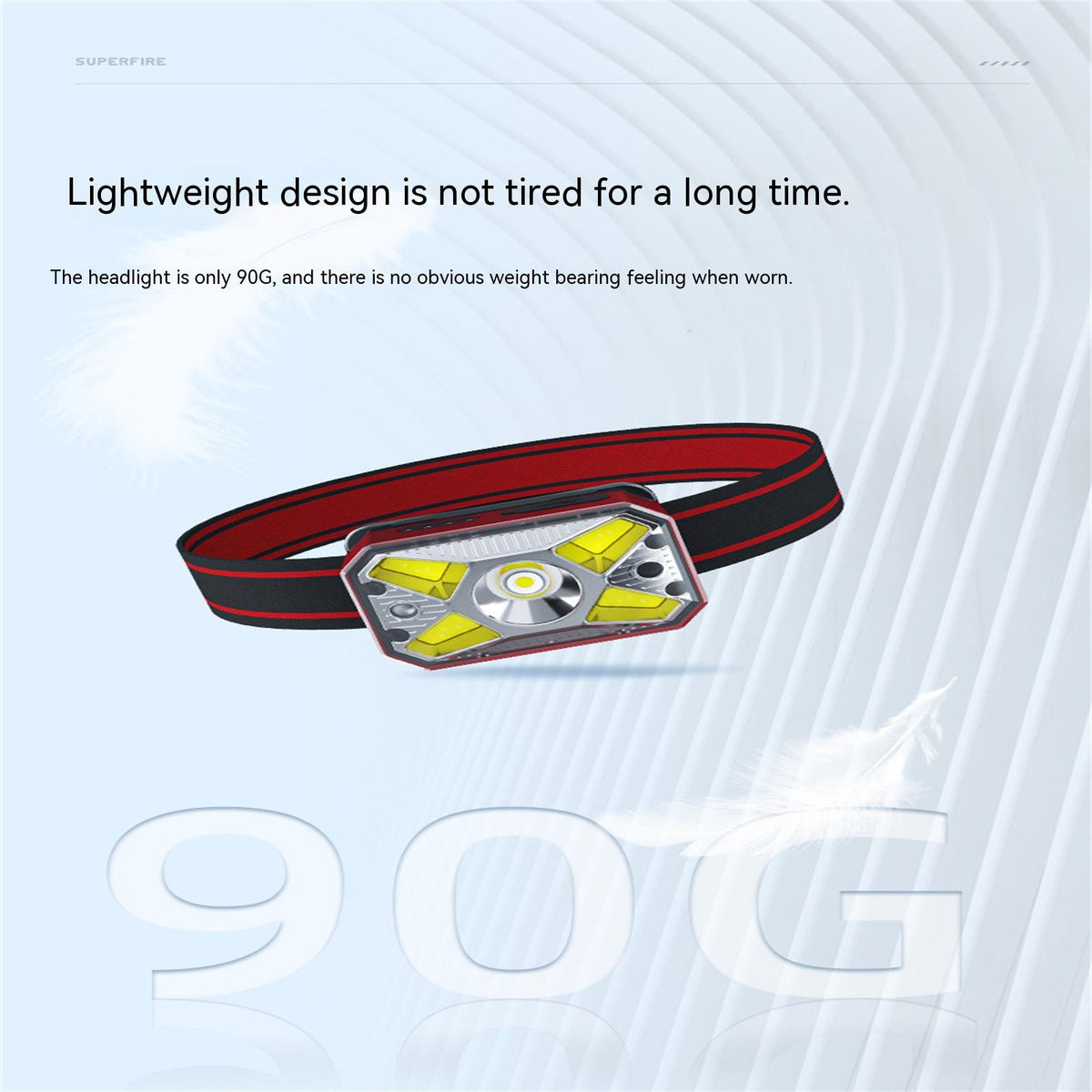 Portable Mini Cob Led Headlight Usb Charging Head-mounted Flashlight Torch Outdoor Fishing Light red
