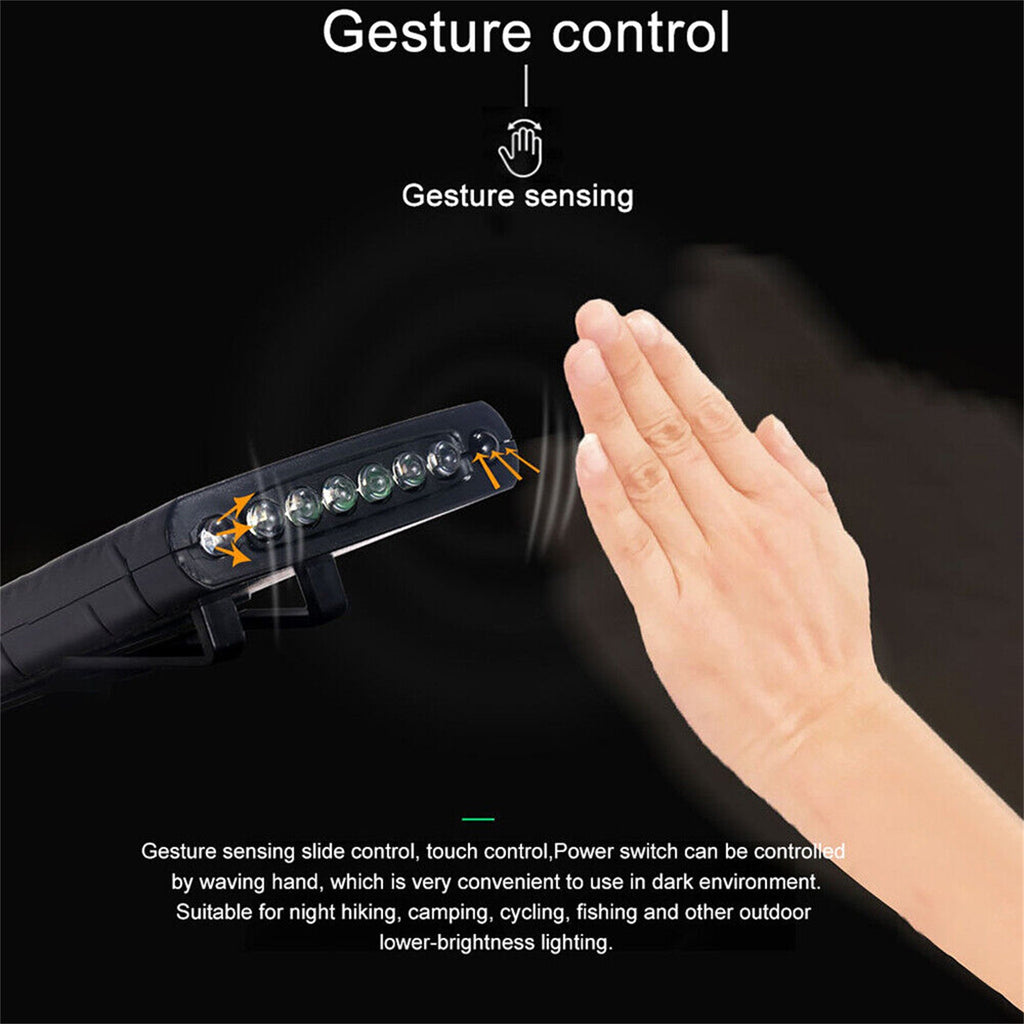 Led Headlight Rechargeable Super Bright Head-mounted Clip On Cap Light Torch For Night Fishing Camping black