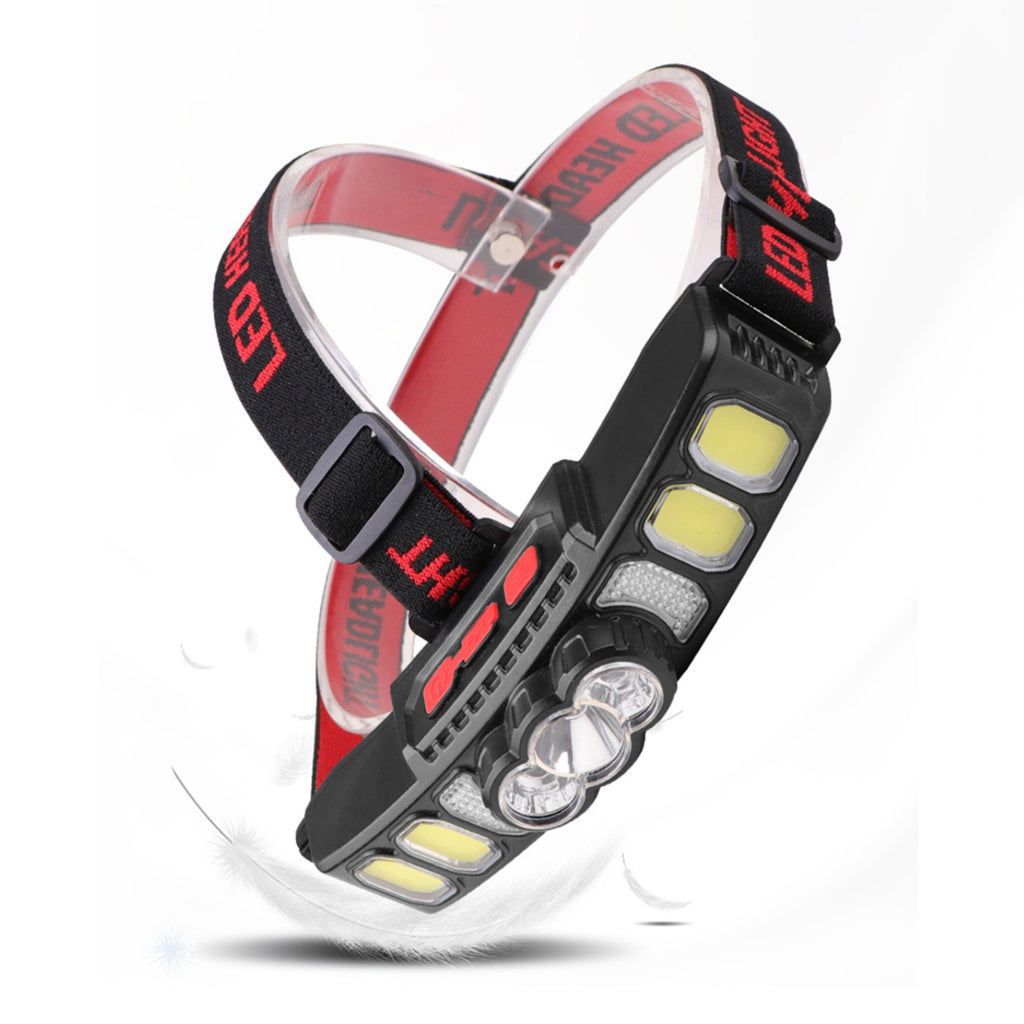 Powerful Led Headlight Usb Charging Wave Sensor Power Display Strong Light Head Lamp Flashlight Lantern light sensor