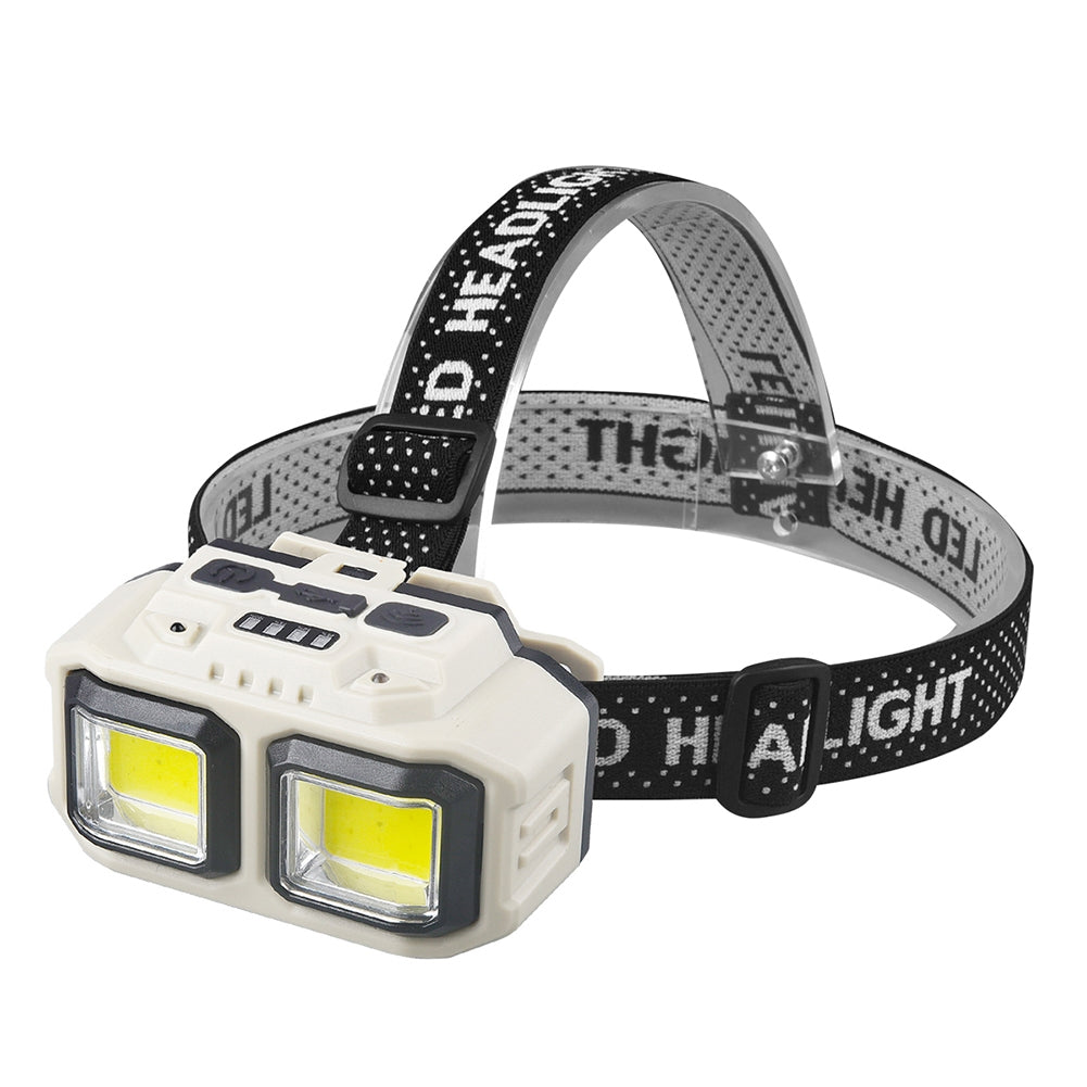 XPE+COB Headlights USB Rechargeable IPX4 Waterproof Power Display Motion Sensor Head Lamp For Camping Mountaineering Running 816S Induction