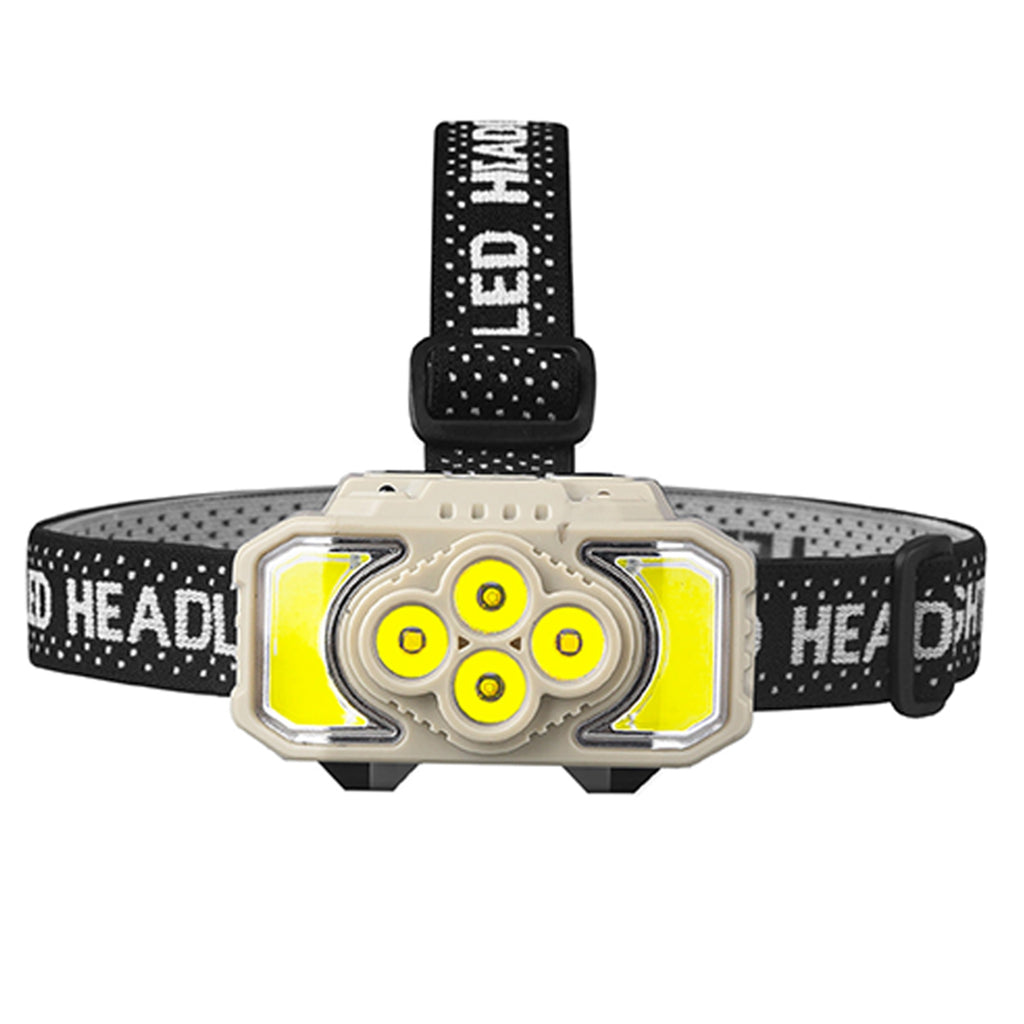 XPE+COB Headlights USB Rechargeable IPX4 Waterproof Power Display Motion Sensor Head Lamp For Camping Mountaineering Running 815S Induction