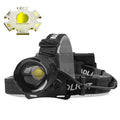 4 Modes Headlamp Waterproof LED Head Lamp Super Bright Head Lamp Flashlight For Outdoor Camping Running Hunting Reading 6578-P70 headlight + USB cable (without battery)