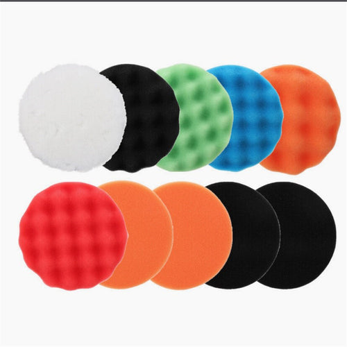 12 Pieces 3 Inch Buffing Polishing Pads Buffer Polisher Kit Headlight Restoration Kit For Polishing Waxing Sealing Glaze 3 inch 12 piece set M10