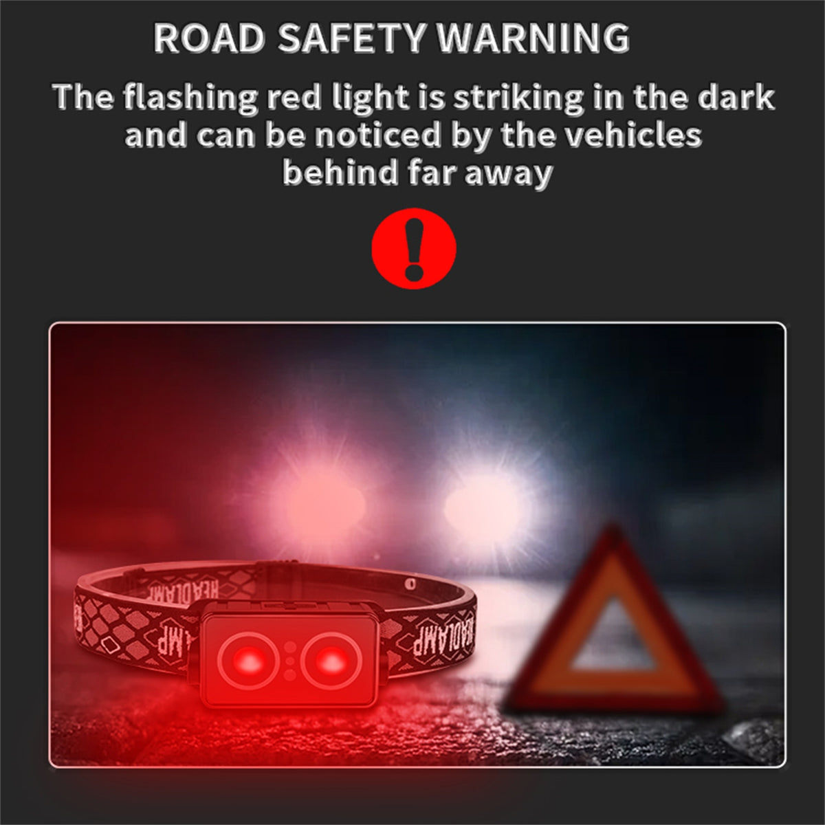 Headlamp 45 Angle Adjustable USB Rechargeable Headlight With Inductive Switch IPX4 Waterproof LED Head Lamp For Outdoor Camping black