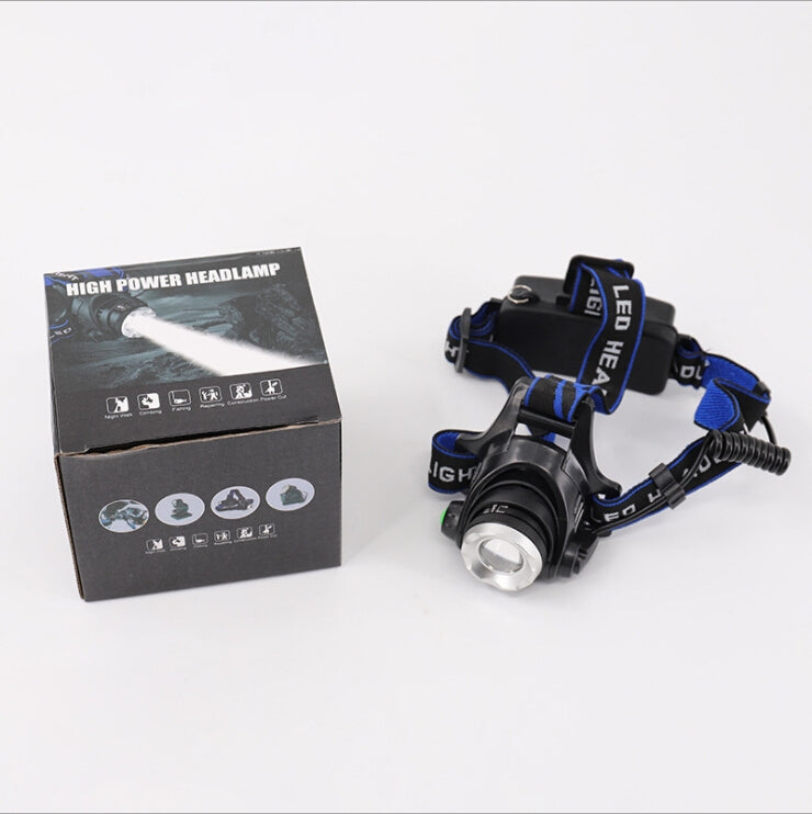High Power LED Telescopic Focusing T6 Strong Headlamp 3 Mode Lamp Single headlight