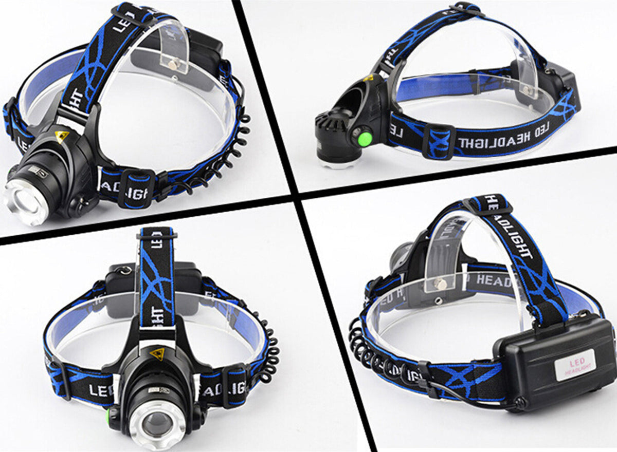High Power LED Telescopic Focusing T6 Strong Headlamp 3 Mode Lamp Single headlight