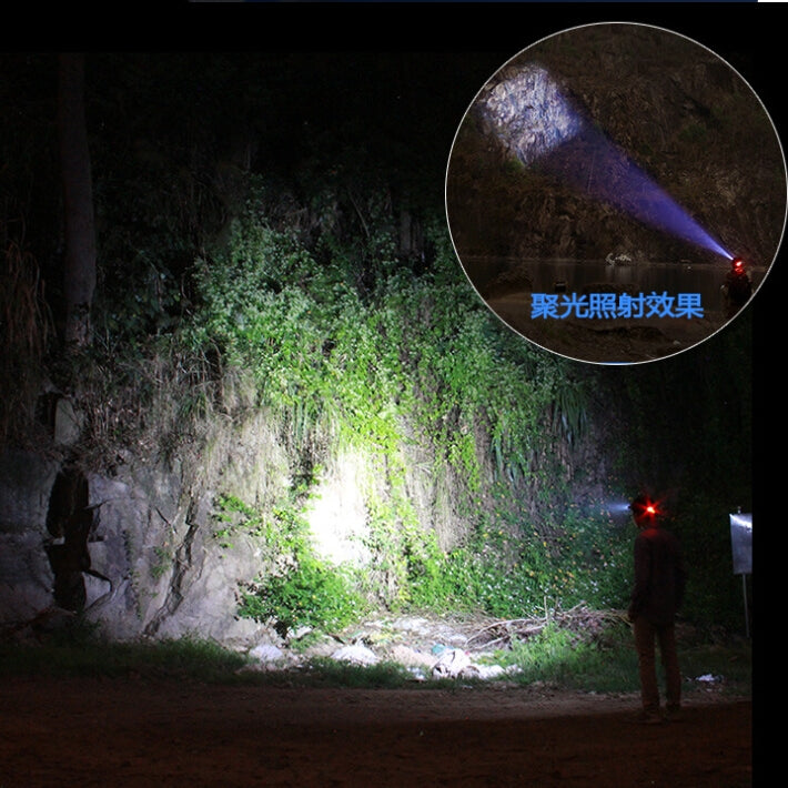 High Power LED Telescopic Focusing T6 Strong Headlamp 3 Mode Lamp Single headlight