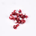 12PCS/Pack Colorful MTB Bike Bicycle Disc Brake Rotor Torx T25 Bolts Stainless Steel M5*10mm Road Bike Disc Brake Rotor Screws Red 12 / box