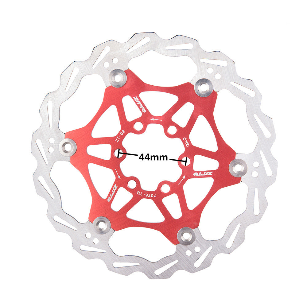 ZTTO 180mm 160mm Brake Floating Rotor Stainless Steel MTB Disc Hydraulic Brake Pads Bicycle parts 160MM red