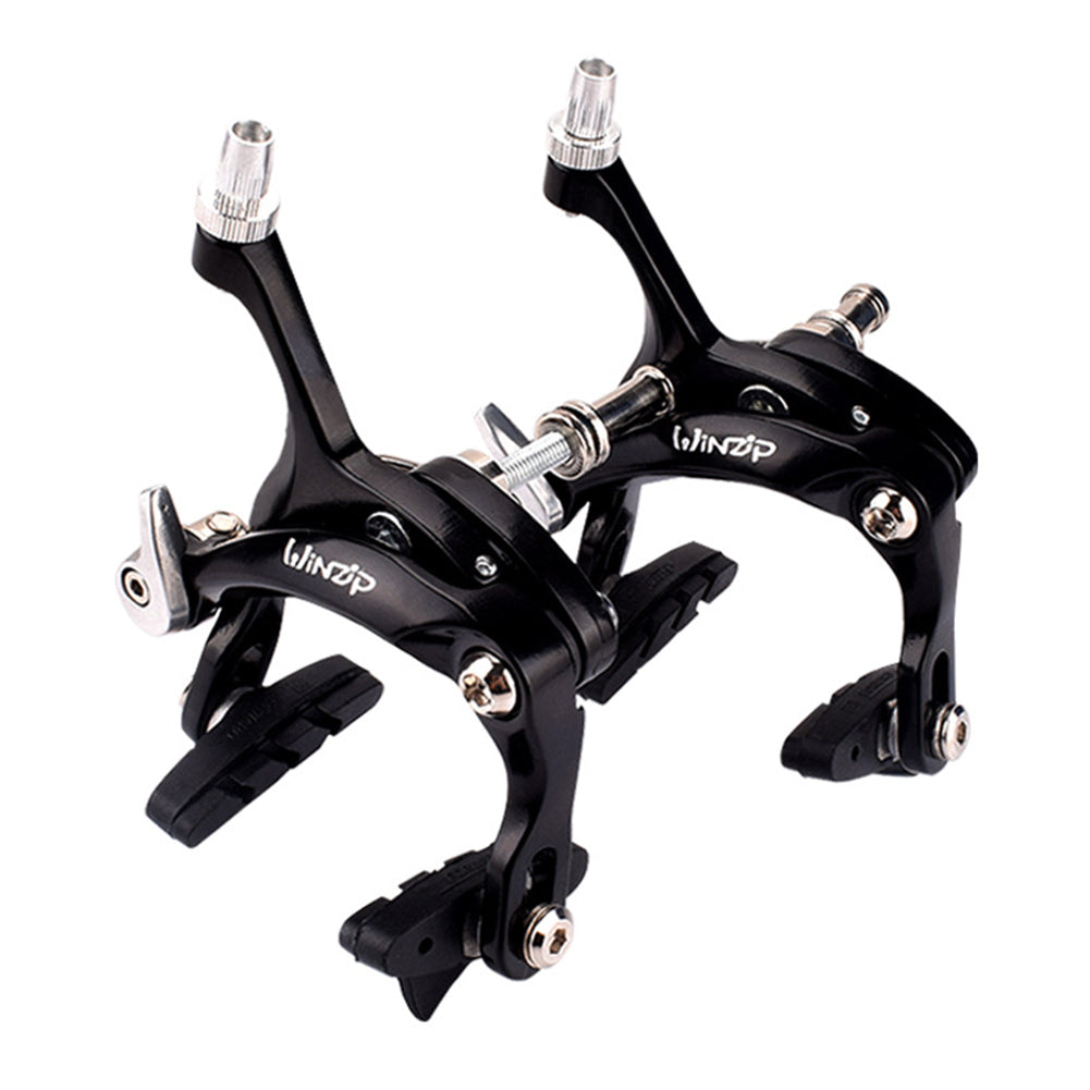 Highway Brake Caliper Rode Bike C Brake Calipers  Dual-Pivot U-shape Bike Brake Accessories black_Set before and after the clamp