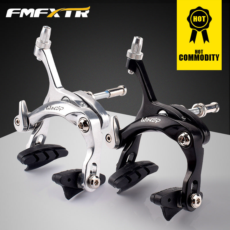 Highway Brake Caliper Rode Bike C Brake Calipers  Dual-Pivot U-shape Bike Brake Accessories black_Set before and after the clamp