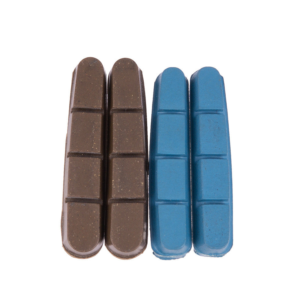 Bicycle Cork Brake Block Road Bike Brake Shoes Pads For Carbon Fiber Wheel Ring brown