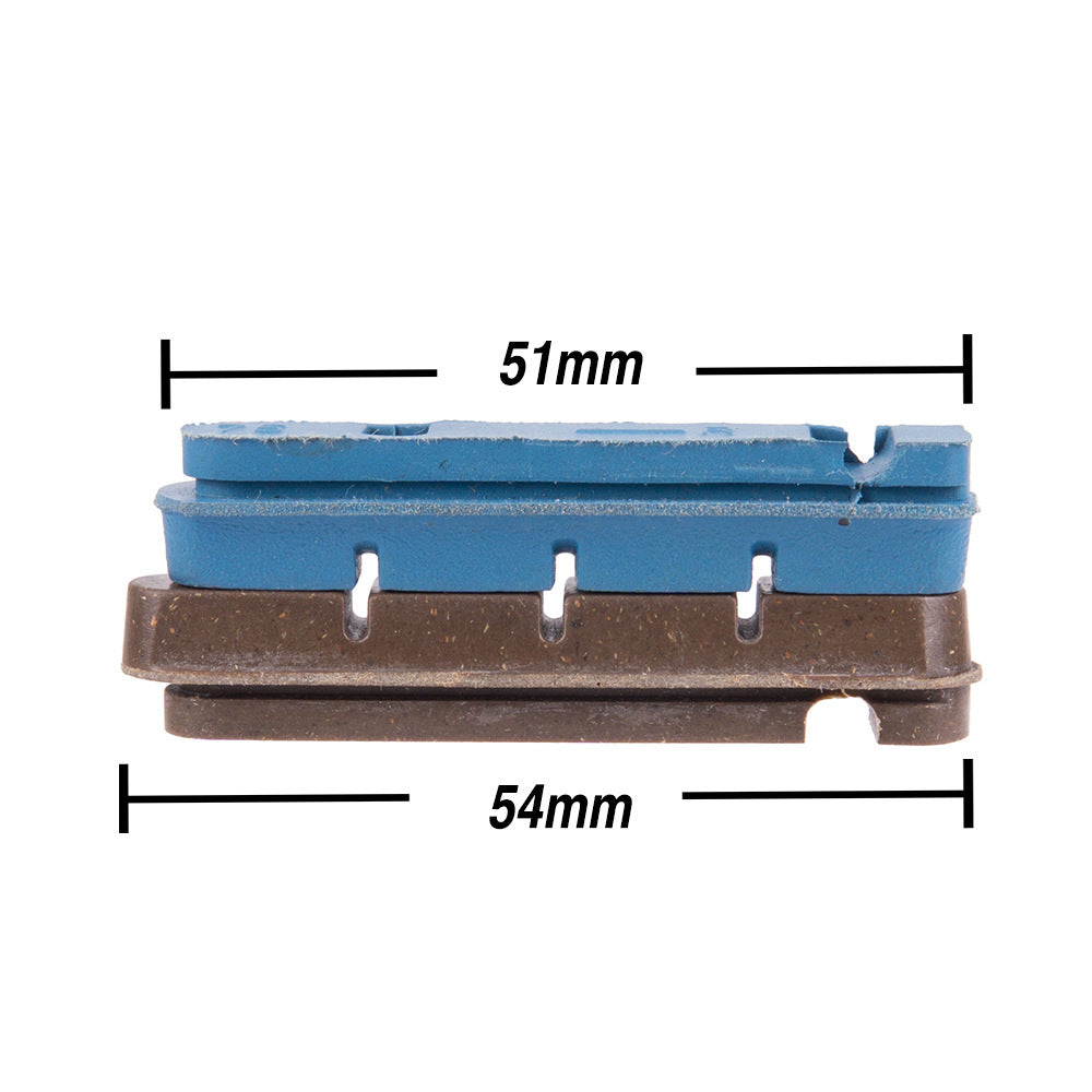 Bicycle Cork Brake Block Road Bike Brake Shoes Pads For Carbon Fiber Wheel Ring brown