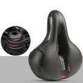 Bike Saddle Bicycle Seat Comfortable Wide Big Bum Bicycle Soft Saddle Riding Equipment Accessories Shock absorber black red