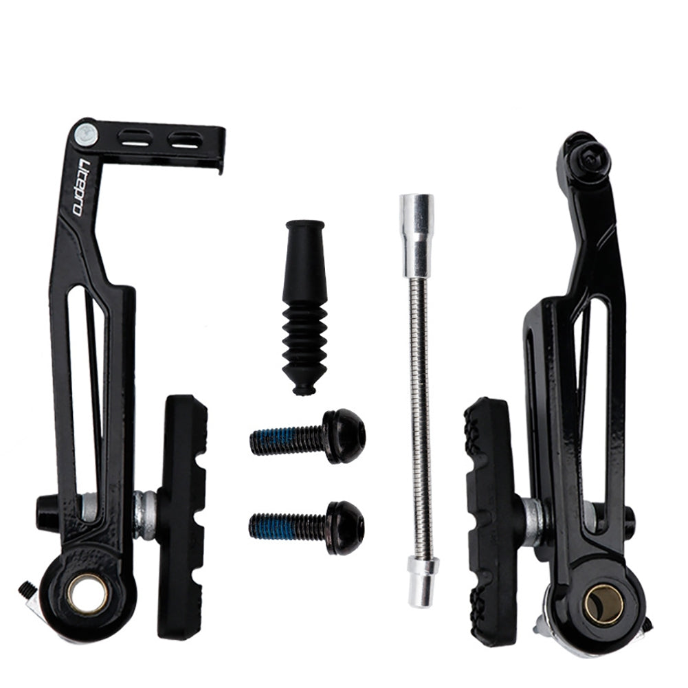 Litepro 415 Folding Bike V Brake Caliper 110mm Aluminum Alloy Long Arm Brake 451 Wheelset Brake 1pair [half car portion]