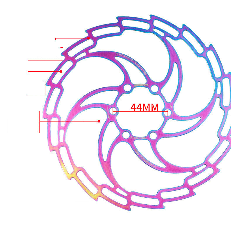 CNC Mountain Bike Cycling Brake Disc Floating Rotor 160/180/203mm Rotors MTb Bicycle Accessories Tools 160MM colorful hollow