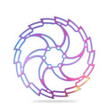 CNC Mountain Bike Cycling Brake Disc Floating Rotor 160/180/203mm Rotors MTb Bicycle Accessories Tools 180MM colorful hollow