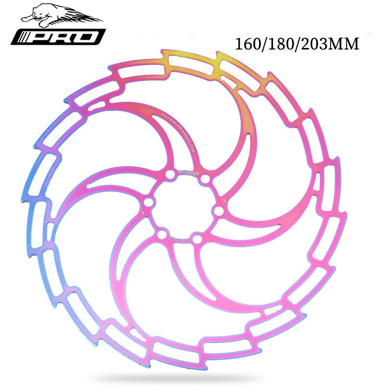 CNC Mountain Bike Cycling Brake Disc Floating Rotor 160/180/203mm Rotors MTb Bicycle Accessories Tools 180MM colorful hollow