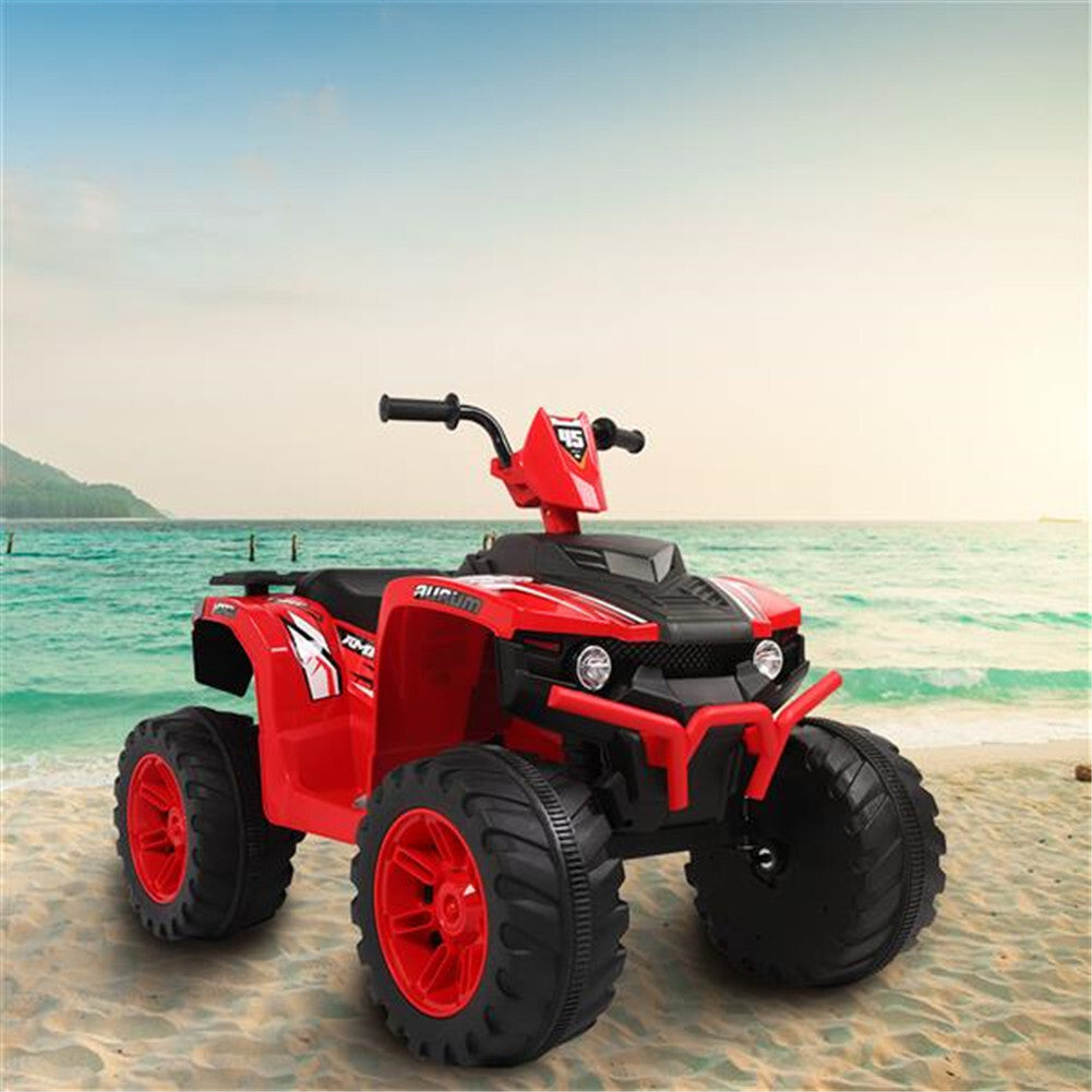 US Original LEADZM Electric  Car Lz-9955 12v7ah Atv Toy With Led Headlight Dual-drive Battery Slow Start Black&red