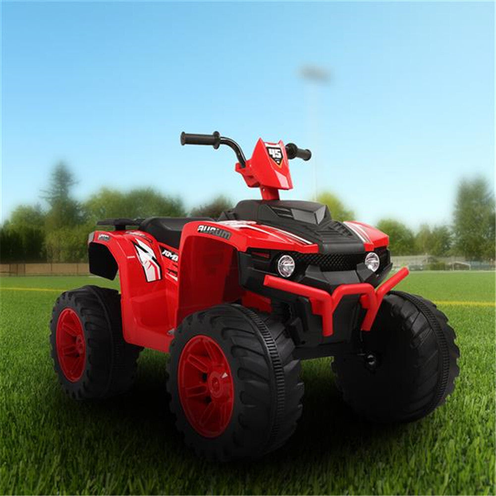 US Original LEADZM Electric  Car Lz-9955 12v7ah Atv Toy With Led Headlight Dual-drive Battery Slow Start Black&red