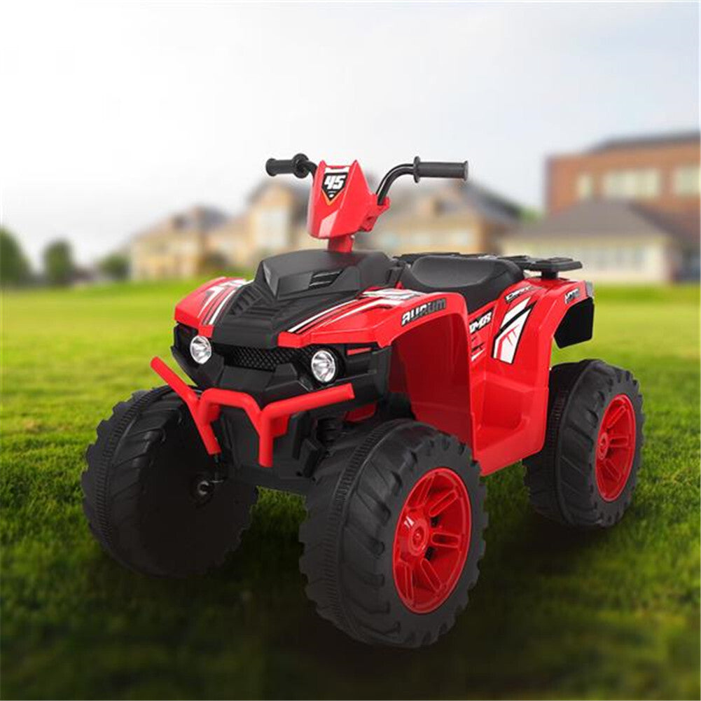 US Original LEADZM Electric  Car Lz-9955 12v7ah Atv Toy With Led Headlight Dual-drive Battery Slow Start Black&red