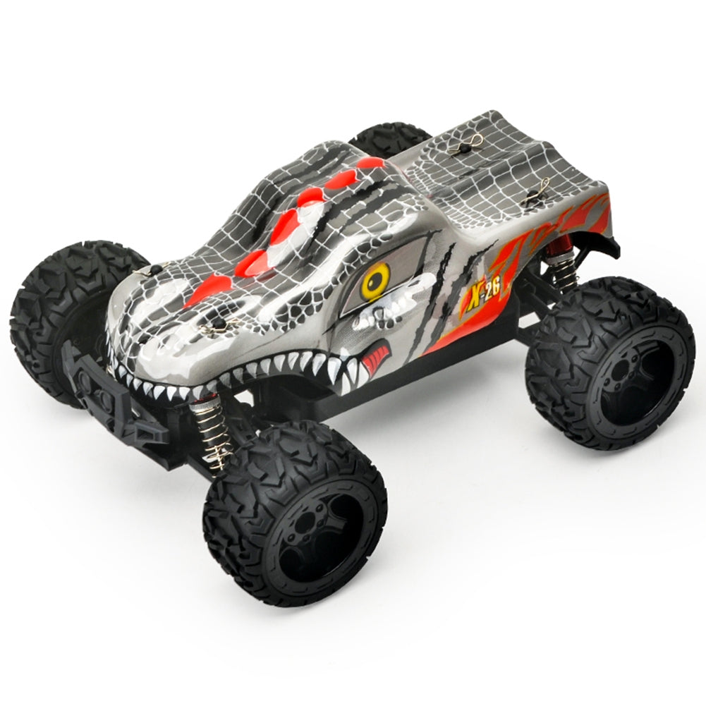 866-165 35 Km/h 1:16 High-speed Car Spring Stroke Adjustable Shock Absorber High-torque Steering Gear 390 Motor (with Brush) Remote  Control  Car Yellow