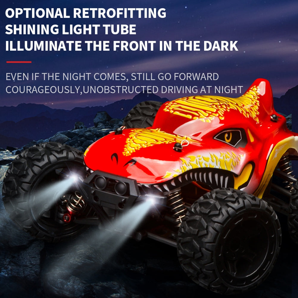 866-166 2.4g 35 Km/h 1:16 High Speed Car Spring Stroke Adjustable Shock Absorber 390 Motor (with Brush) Remote  Control  Car Yellow