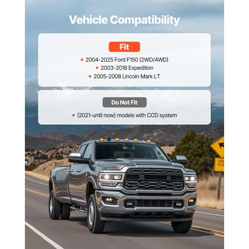 3 Inch Front Leveling Lift Kit for 2004-2025 Ford F150 2WD/4WD, 2003-2018 Expedition, 2005-2008 Lincoln Mark LT, Chassis Level Kit with 2PCS Heavy Duty Forged Aluminum Suspension Strut Spacers