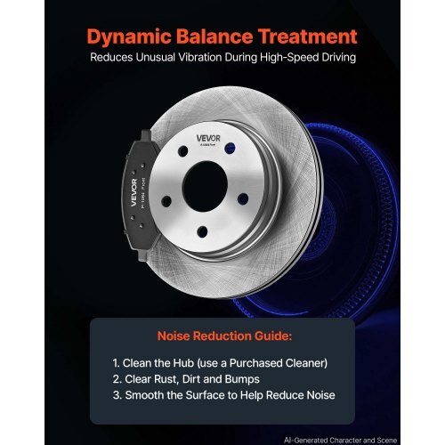 Front & Rear Brake Kit Ceramic Brake Pads & Hollow Brake Rotors Kit, Compatible with 2007-2009 Dodge Durango & Chrysler Aspen, 2011-2018 Ram 1500 (5-Lug), 2019-2023 Ram 1500 Classic