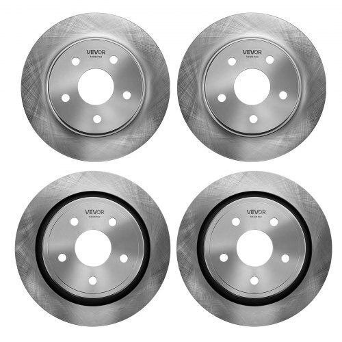 Front & Rear Brake Kit Ceramic Brake Pads & Hollow Brake Rotors Kit, Compatible with 2007-2009 Dodge Durango & Chrysler Aspen, 2011-2018 Ram 1500 (5-Lug), 2019-2023 Ram 1500 Classic