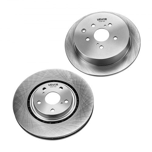 Front & Rear Brake Kit Ceramic Brake Pads & Hollow Brake Rotors Kit, Compatible with 2010-2015 Lexus RX350, 2010-2015 Lexus RX450H, 2015-2019 Toyota Highlander, 2011-2020 Toyota Sienna