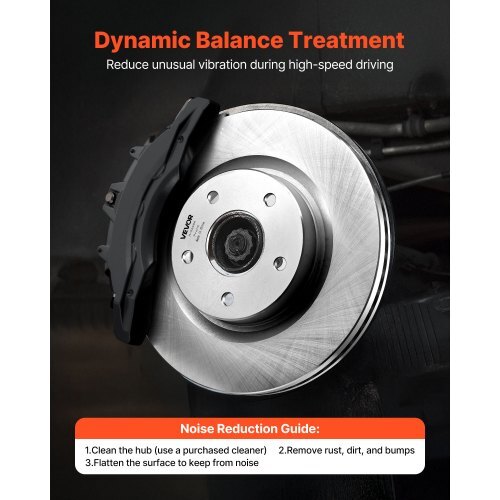 Front and Rear Brake Kit Compatible with 2013 Nissan Altima (Base, SL, SV & S Sedan), 2014-2018 Nissan Altima, 2019-2023 Nissan Altima (with Manual Parking Brake), Hollow Structure Front Rotors