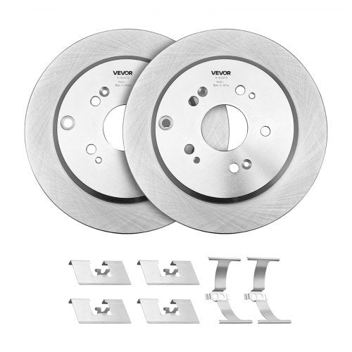 Front & Rear Brake Kit Compatible with 2012-2016 Honda CR-V (AWD Models), Ceramic Brake Replacement Kits, 12 inch Hollow Structure Front Rotors, 12 inch Solid Structure Rear Rotors, R-31455