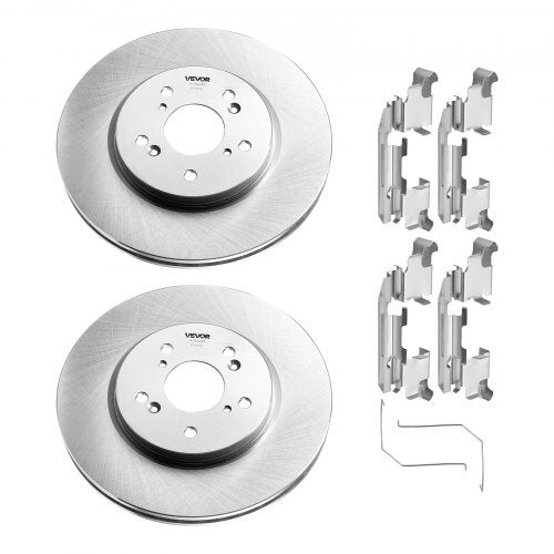 Front & Rear Brake Kit Compatible with 2012-2016 Honda CR-V (AWD Models), Ceramic Brake Replacement Kits, 12 inch Hollow Structure Front Rotors, 12 inch Solid Structure Rear Rotors, R-31455