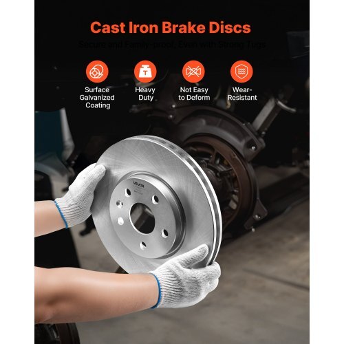 Front and Rear Brake Kit Compatible with 2010-2017 Chevrolet Equinox, 2010-2017 GMC Terrain, Hollow Brake Rotors Ceramic Brake Pads Replacement Kit, 12.7 in Front Rotors, 12 in Rear Rotors