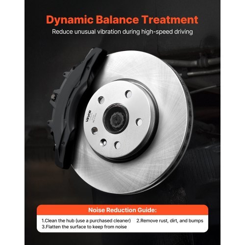 Front and Rear Brake Kit Compatible with 2010-2017 Chevrolet Equinox, 2010-2017 GMC Terrain, Hollow Brake Rotors Ceramic Brake Pads Replacement Kit, 12.7 in Front Rotors, 12 in Rear Rotors