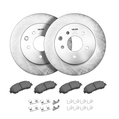Front and Rear Brake Kit Compatible with 2014-2015 Nissan Rogue (2 Row Seating; 11.65 inch (296mm) Front Outer Diameter), Hollow Structure Brake Rotors Ceramic Brake Pads Replacement Kit