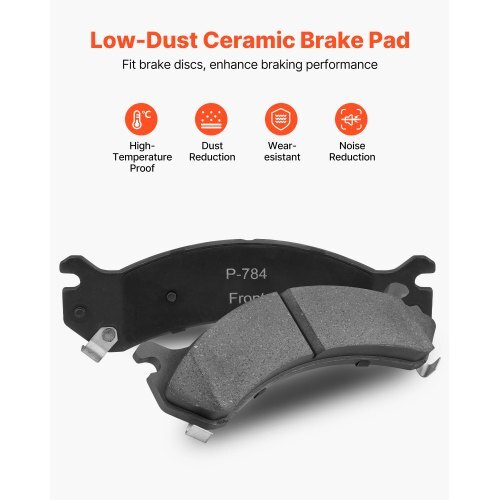 Front and Rear Brake Kit Compatible with 2002-2006 Chevrolet Avalanche 2500 (8 STUD), 2002-2004 Chevrolet Silverado 2500 (Models w/Manual Transmission ONLY), Drilled & Slotted Brake Rotors