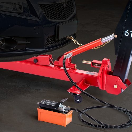 Auto Body Frame Puller Straightener, 6T Tension Car Body Repair Equipment with 3T Airbag Jack & 6000PSI Hydraulic Foot Pump, Include 16 Straightening Tools, for Auto Repair Shop Sedan SUV Pickup