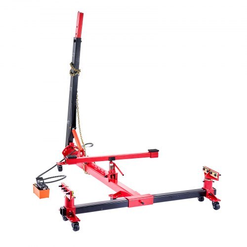 Auto Body Frame Puller Straightener, 6T Tension Car Body Repair Equipment with 3T Airbag Jack & 6000PSI Hydraulic Foot Pump, Include 16 Straightening Tools, for Auto Repair Shop Sedan SUV Pickup