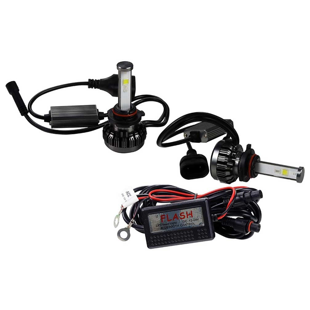 MaxPower 880 RGB 6000K LED Headlights Controlled By Smart Phone Via Bluetooth