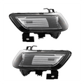 Set of (2) Headlights Halogen  Factory Black Clear for 2004-2008 Acura TSX
