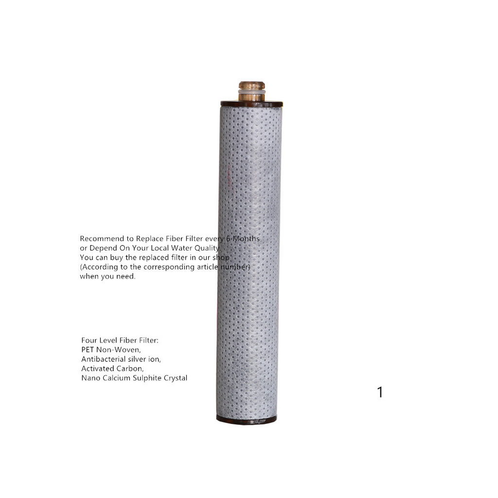 Pressurized Beauty Shower Filter Head SPA Handled Sprinkling Shower Nozzle with Carbon Fiber Filter Replacement-Chlorine & Flouride Filter-Hard Water Softener-Delay Skin Aging Emollient-Hair Care