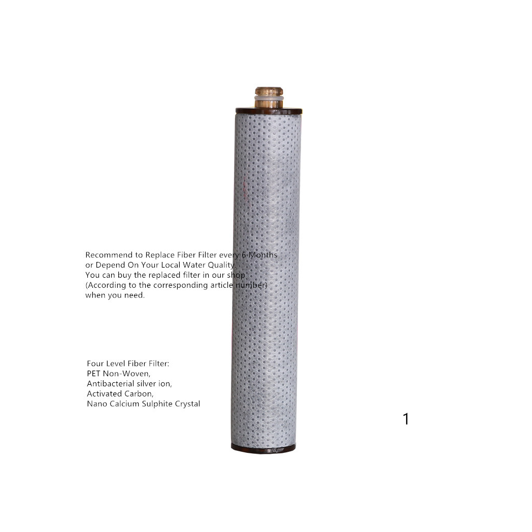 Pressurized Beauty Shower Filter Head SPA Handled Sprinkling Shower Nozzle with Carbon Fiber Filter Replacement-Chlorine & Flouride Filter-Hard Water Softener-Delay Skin Aging Emollient-Hair Care