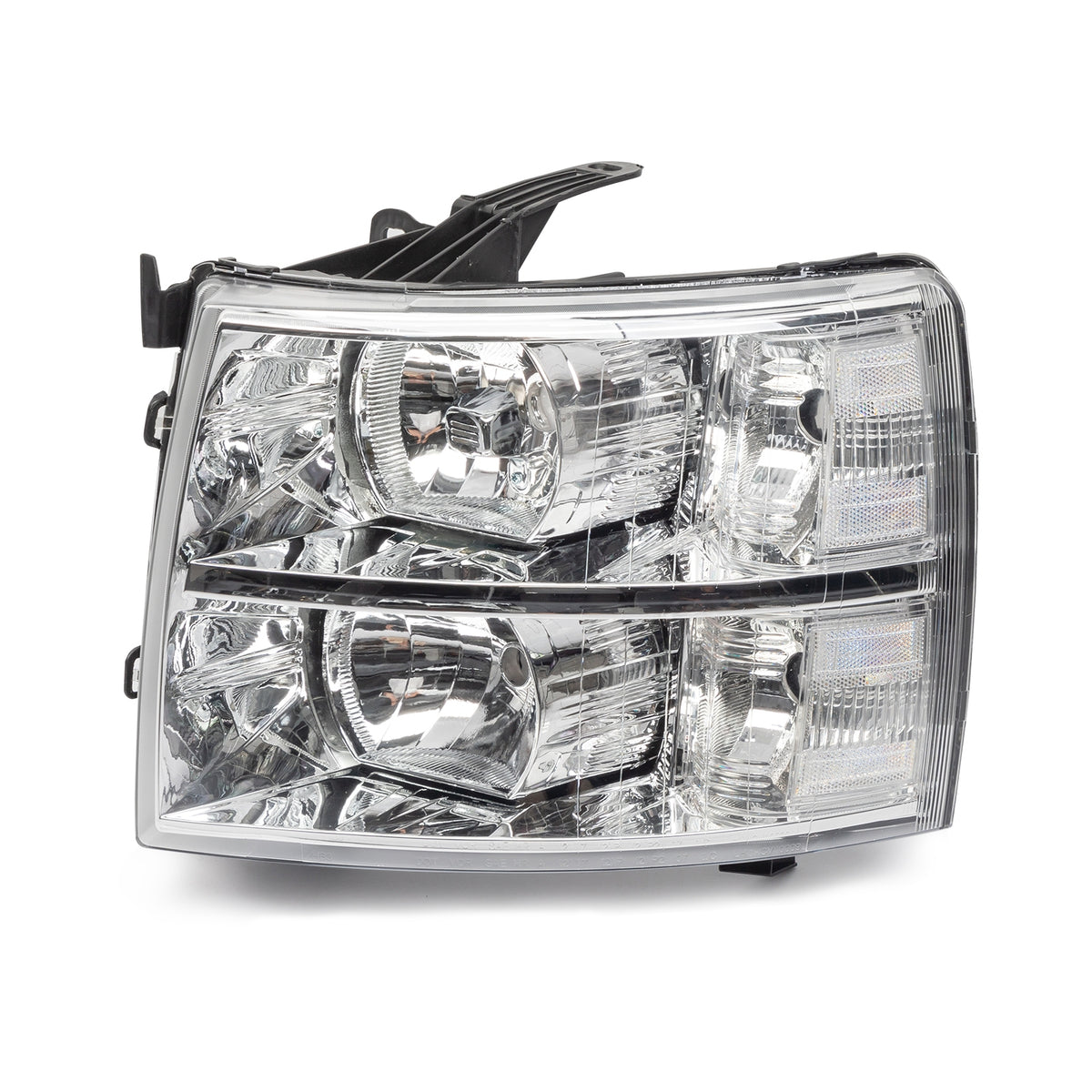 Pair Chrome Headlights Clear Lens For 2007-2013 Chevy Silverado 1500 2500 3500